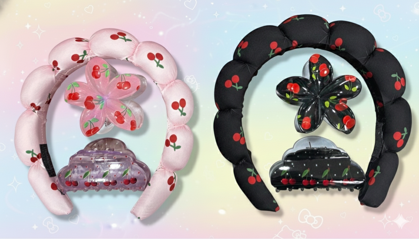 Pack bandeau et deux barrettes pour les cheveux - Girlzbox