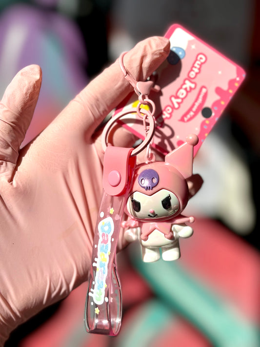 Porte clé kuromi - Girlzbox