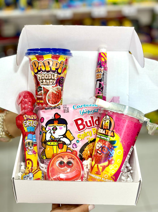 Promotion box nouilles boba tea bonbon sour candy - Girlzbox