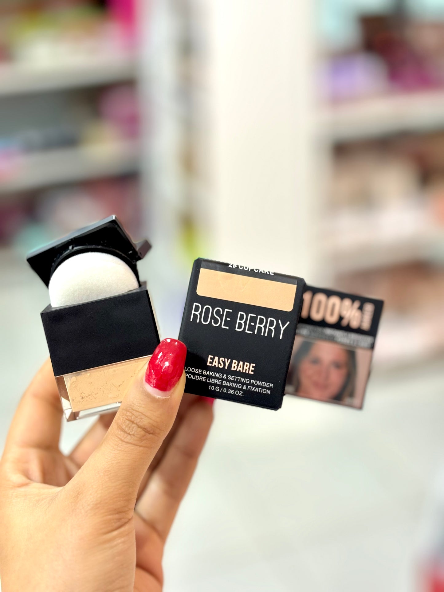 Loose baking & setting powder poudre libre rose berry - Girlzbox