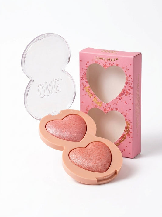 Duo Fard à Joues & Enlumineur coeur