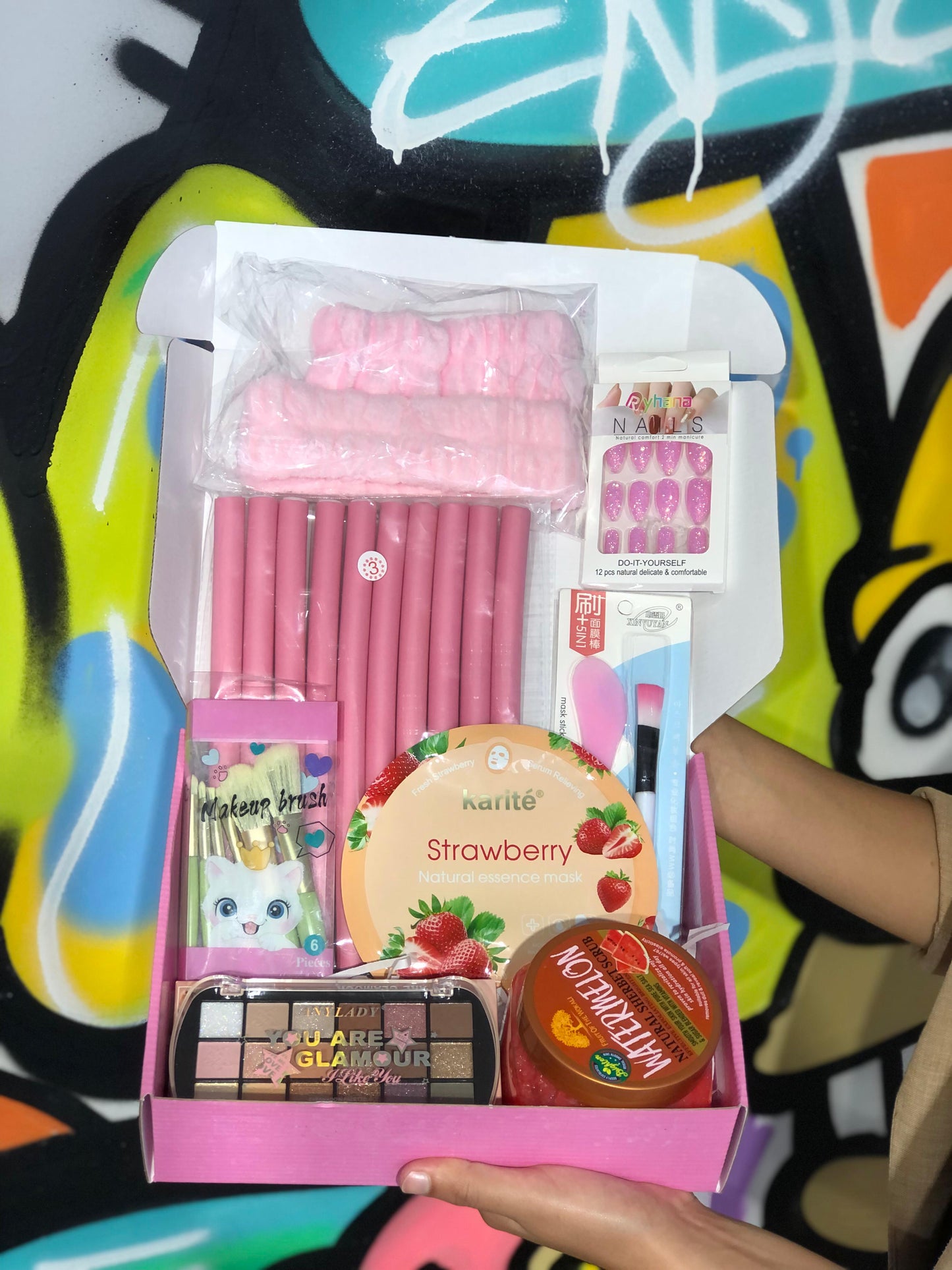 Cute box makeup maquillage masque faux ongles - girlzbox