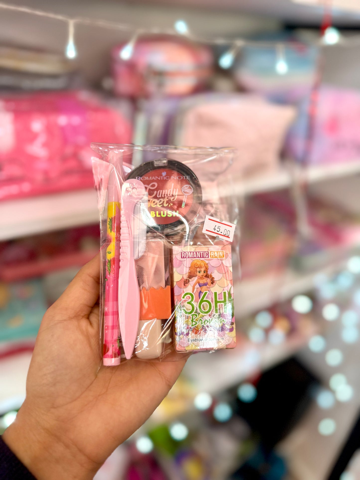 Pack promotion 5articles fards à joue gel fixateur eye-liner flamingo - Girlzbox