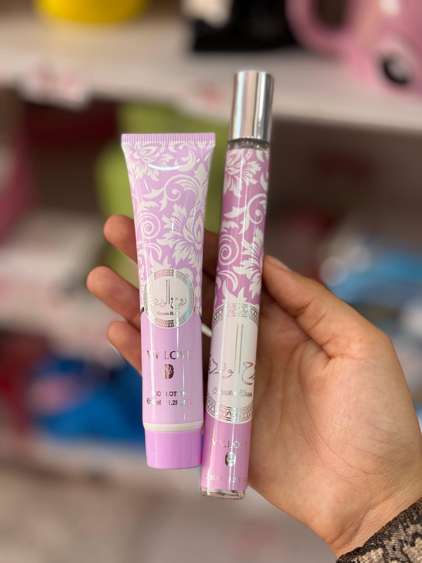 Crème hydratante + parfum روح الوردة