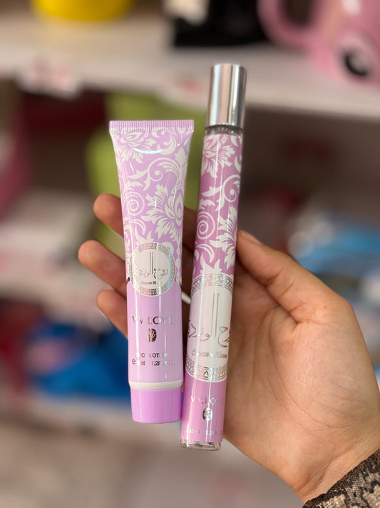 Crème hydratante + parfum روح الوردة