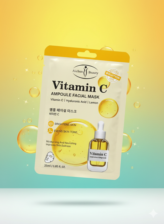 Vitamin c et hyaluronic acid masque pour le visage- Girlzbox