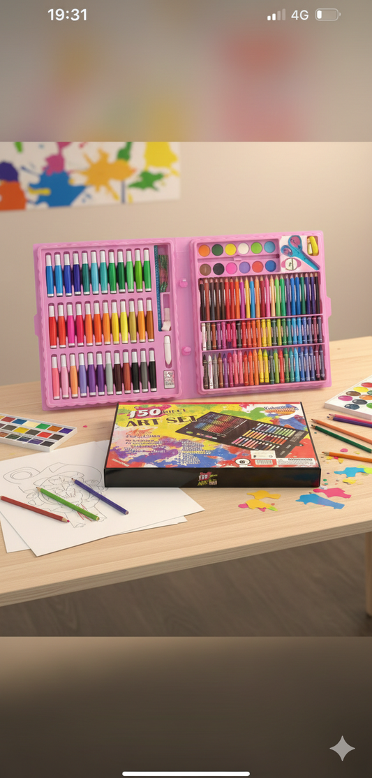 Pack coloriage 150 pcs art set jouet pour garçons et filles - Girlzbox