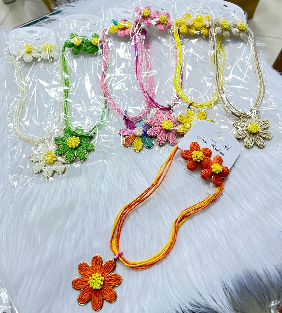 Ensemble accessoires summer pinterest collier et boucles d’oreilles - Girlzbox