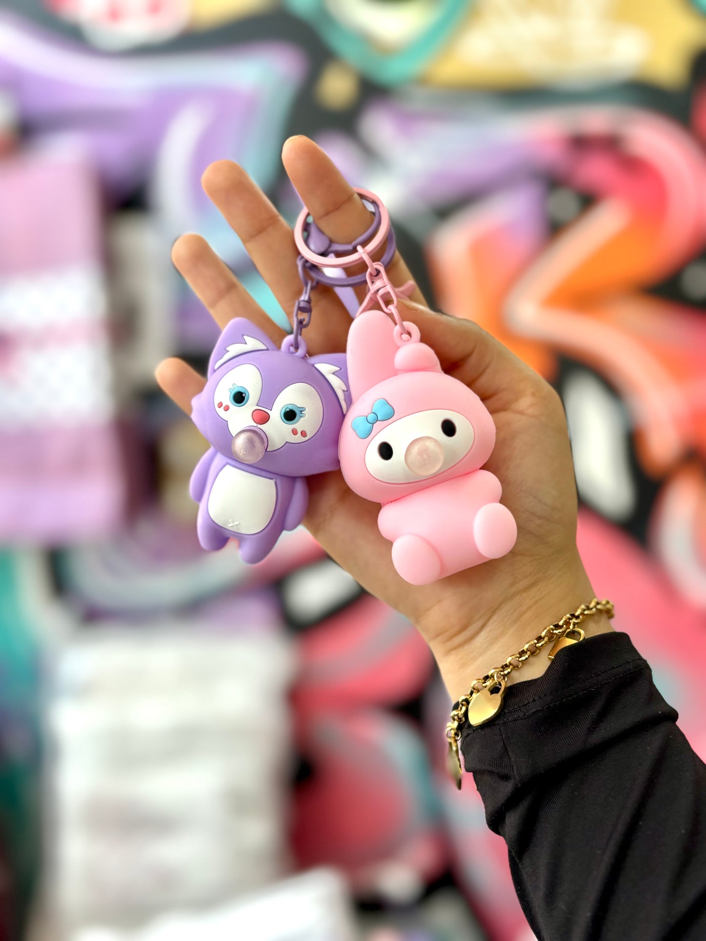 Porte clé caractère fun - Girlzbox