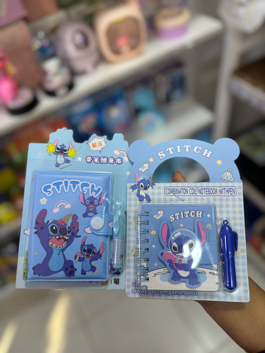 Bloc notes avec stylo stitch - Girlzbox