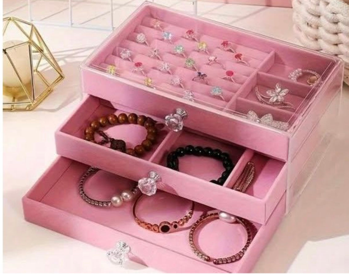 Boite à bijoux rangement tres chic منظم المجوهرات - Girlzbox
