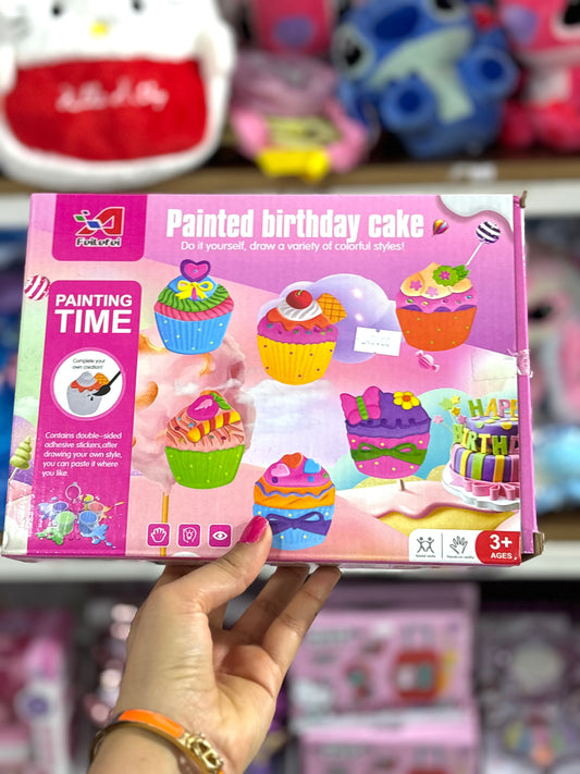 Painted birthday cake jouet - Girlzbox