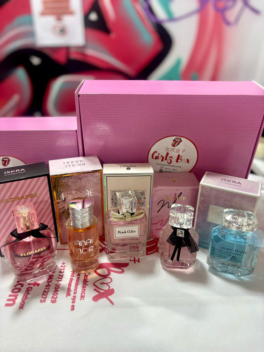 Pack 5 parfums promotion parfum sucrée longue teneur - Girlzbox