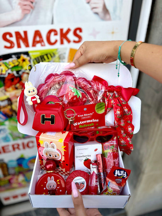 Labubu red cute box - Girlzbox