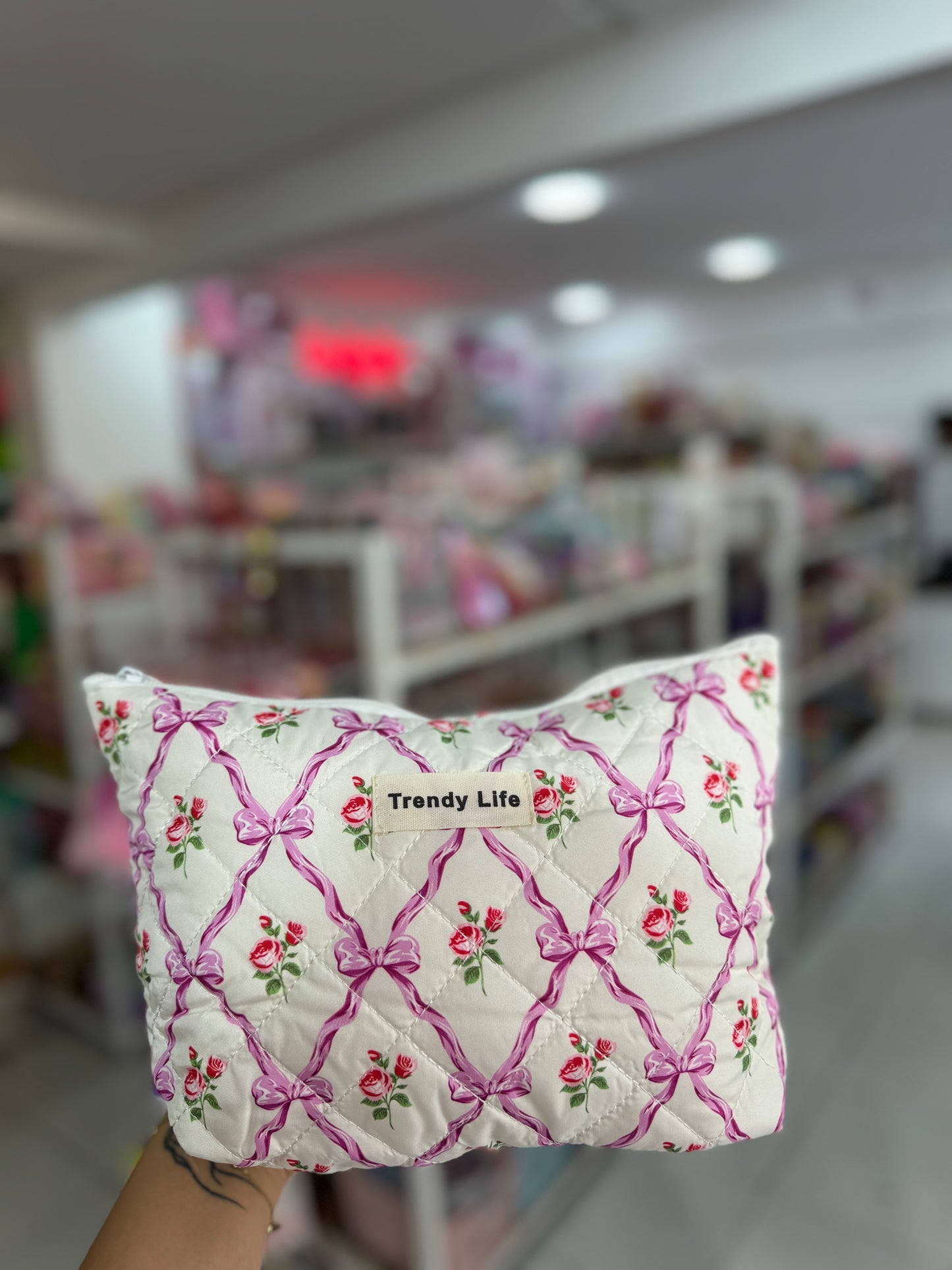 Trousse tendance avec motifs