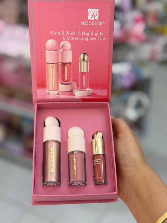 Coffret highlight blush et lip gloss- Girlzbox