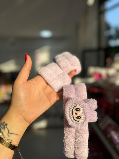 Bande pour les cheveux et mains skin care labubu - girlzbox