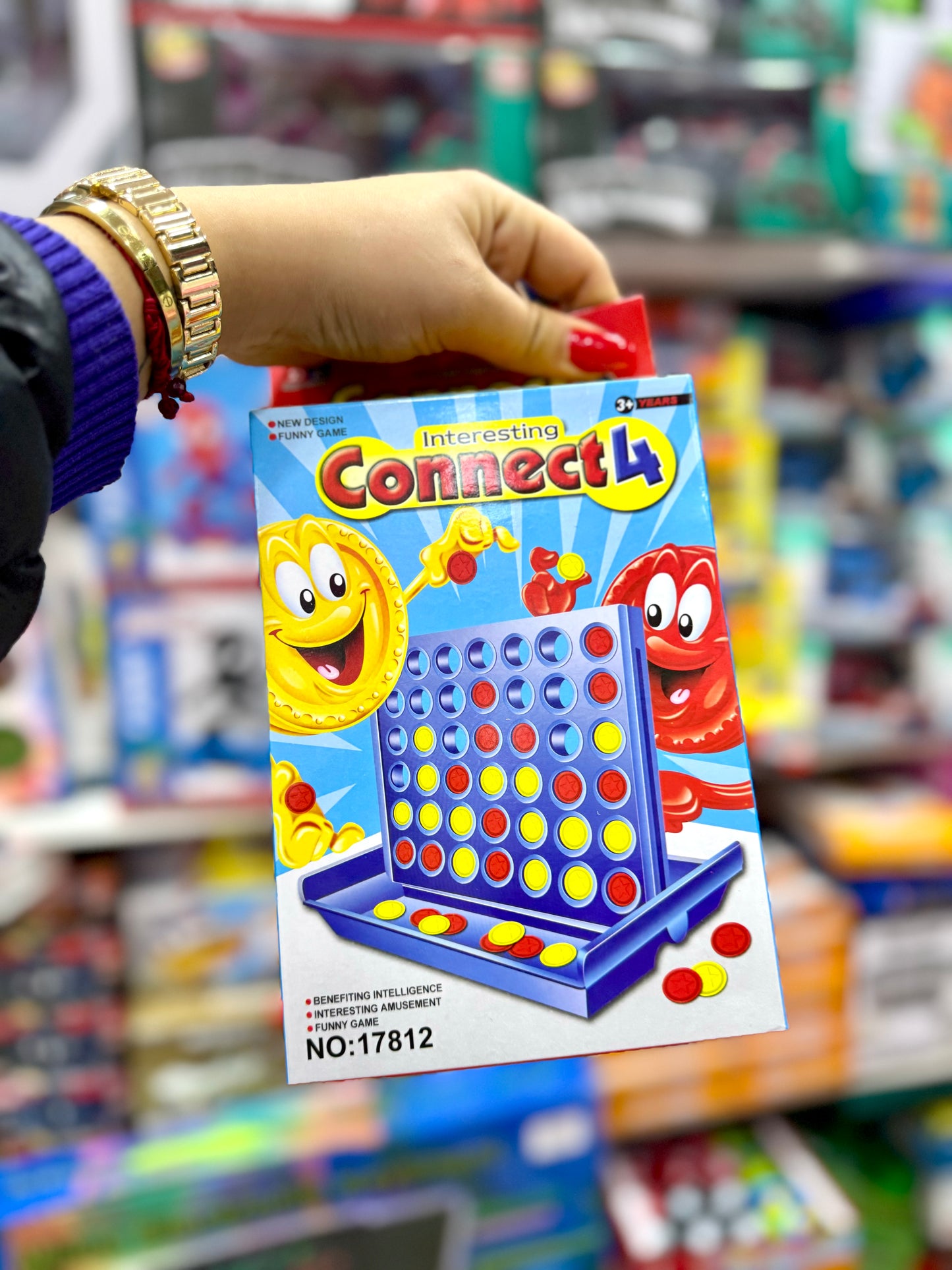 Connect 4 funny game jouet - Girlzbox