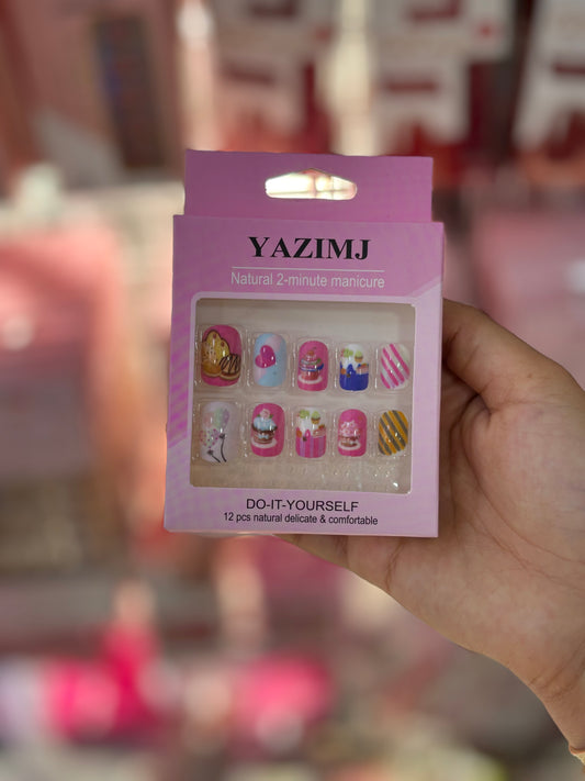 Pack faux ongles pour petites filles - Girlzbox