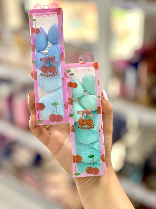 Pack mini beauty blenders et powder puff - Girlzbox
