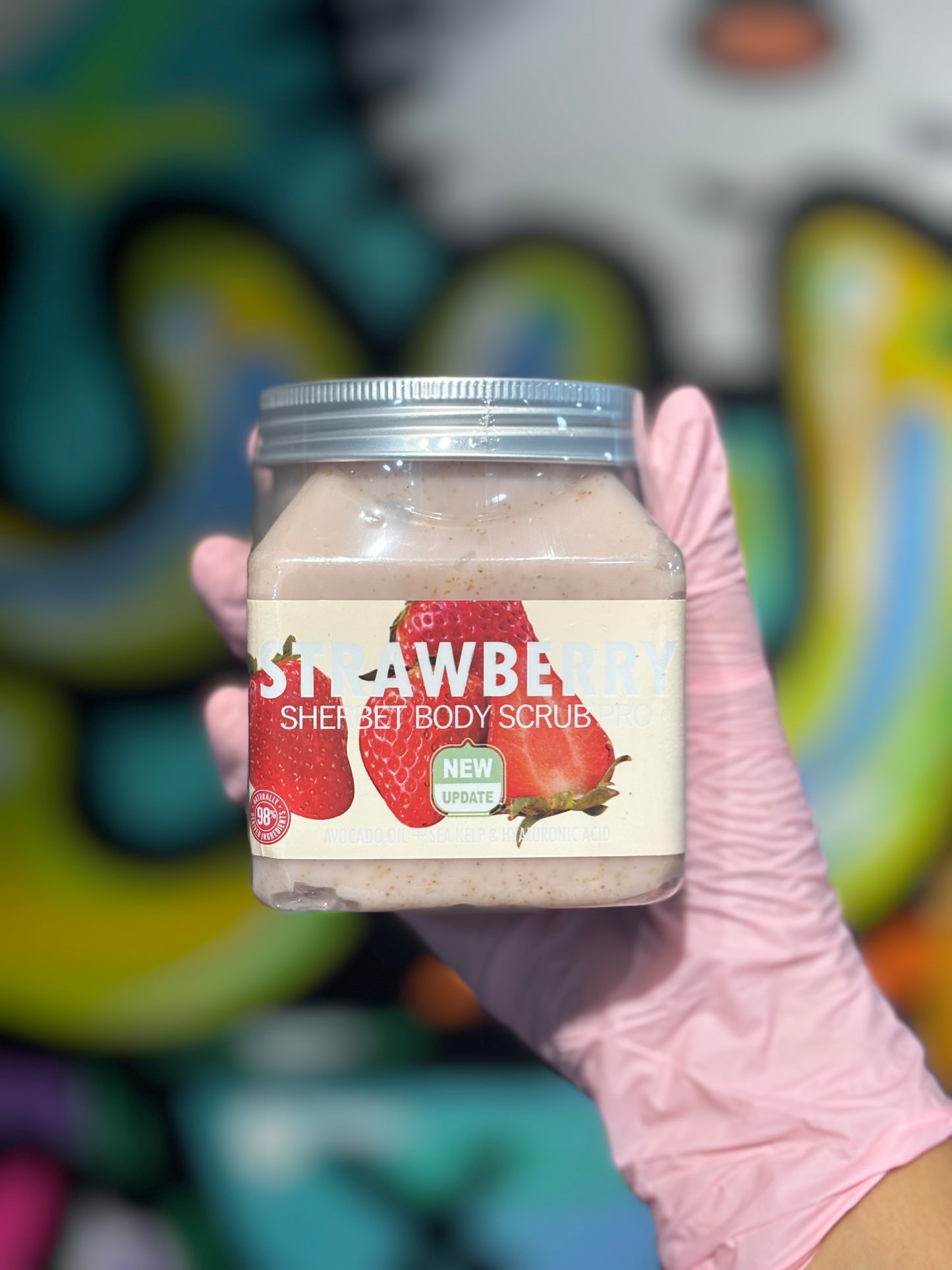 Gommage corporel fraise scrub - Girlzbox