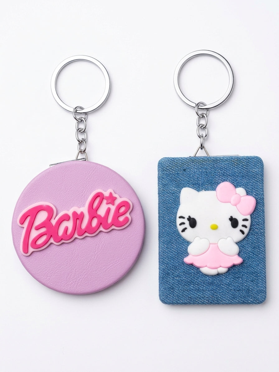 Miroir pour sac deux face hello kitty barbie - Girlzbox