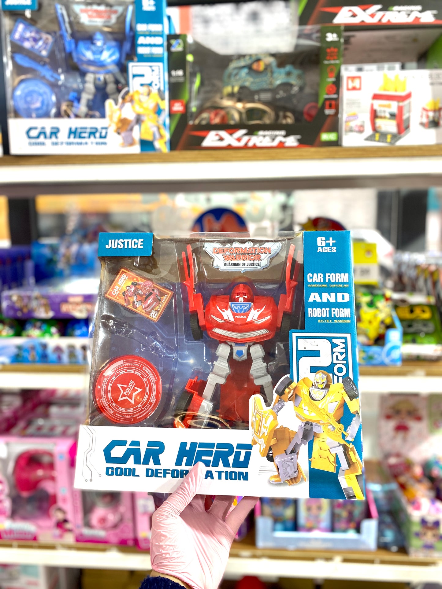 Jouet car hero  robot transformers - Girlzbox