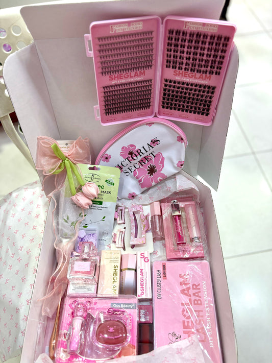 Pink cute girly essentials beauty - Girlzbox