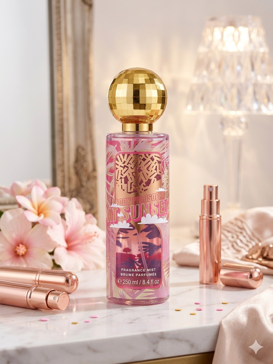 Sunset brume pour le corps parfum sucré - Girlzbox