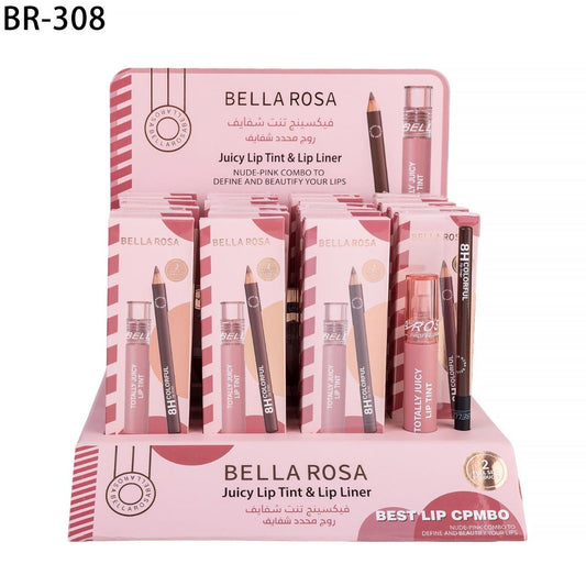 Lip combo lip gloss juicy + crayon à lèvres marron - Girlzbox