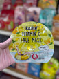 Sheet mask masque pour le visage vitamin c  whitening  - Girlzbox