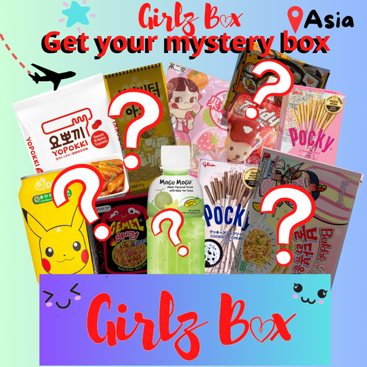 Box 200dh asiatique La mystery box Girlzbox asian products food - Girlz box