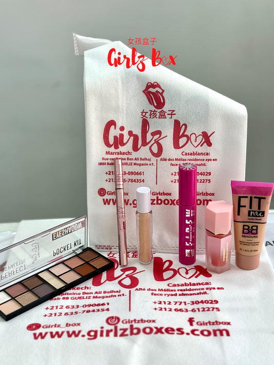 X6 offre maquillage fond de teint palette anticerne blush mascara eyeliner - Girlzbox