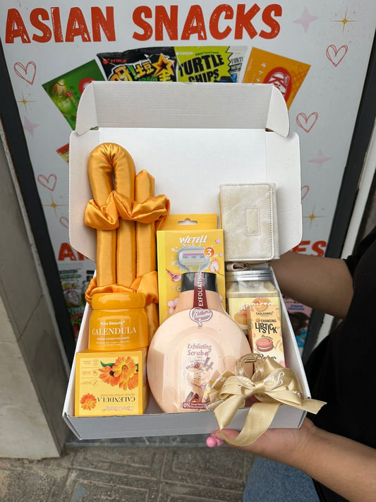 Skin and body care caramel box - Girlzbox