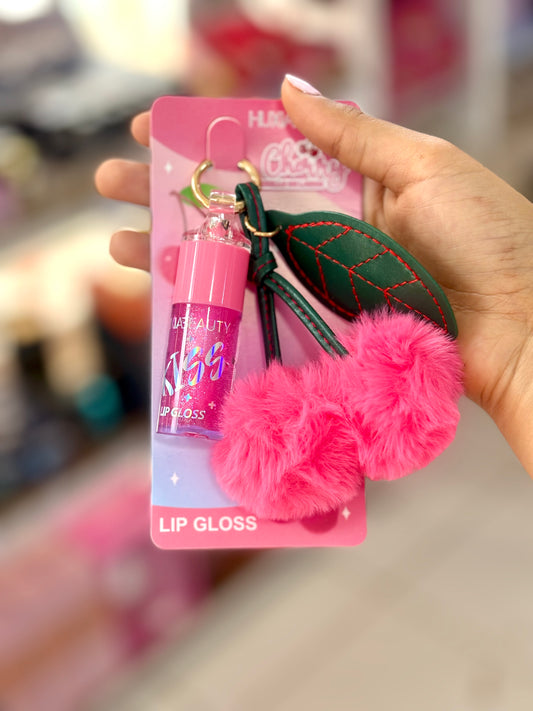 Gloss et porte clés cerise - Girlzbox