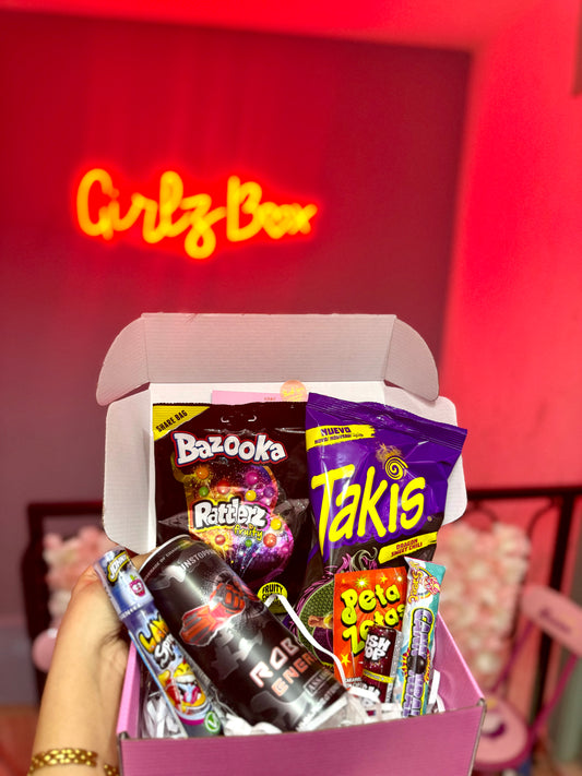 Black energy box 🖤 takis dragon robot energy drink candy - Girlzbox