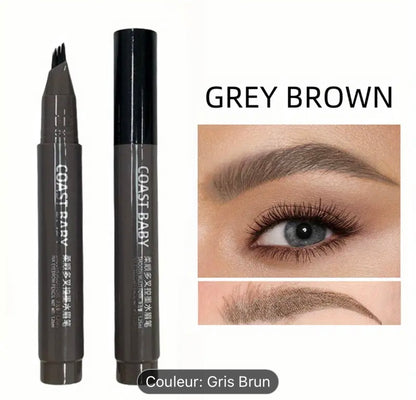 Crayon Sourcils Double Effet Multi-Brosses pour des Sourcils Définis Résistant à l'Eau