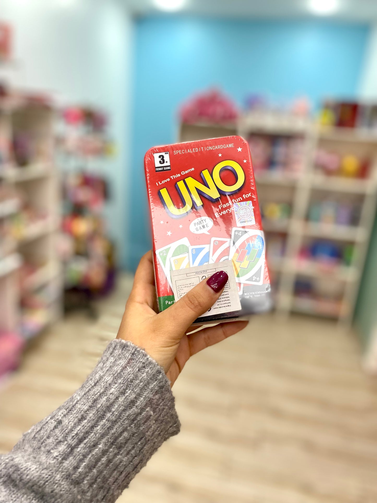 Grande boite Cartes Uno jouet - girlzbox