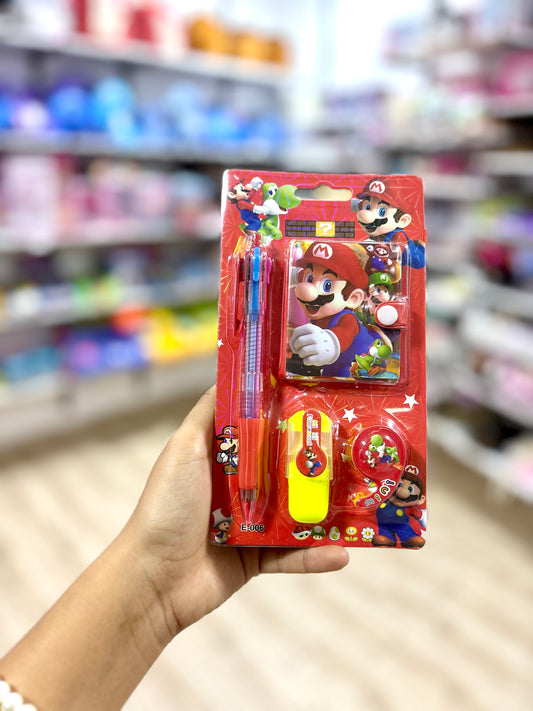 Pack mario bloc notes stylo - Girlzbox