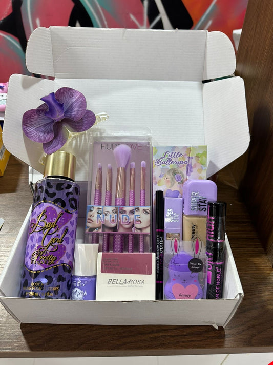 Pretty purple makeup box- Girlzbox