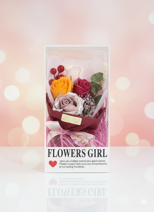 Bouquet de fleurs cadeau fin d’année - Girlzbox