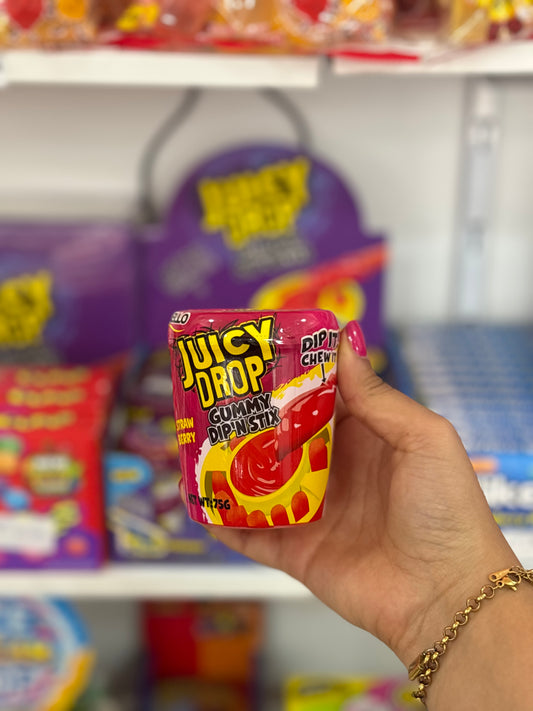 Juicy drop gummies sour gel and gummies strawberry fraise - Girlzbox