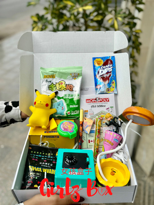 pokemon American and korean snacks box - Girlzbox