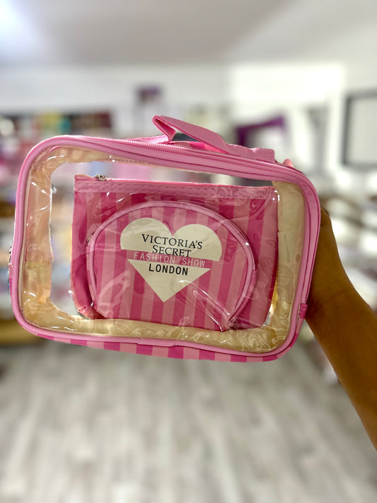 Offre x3 trousse pink rangement victoria - Girlzbox