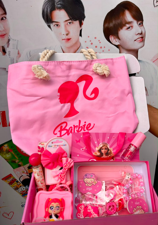 Box barbie cadeau pour fille accessoires rose - Girlzbox
