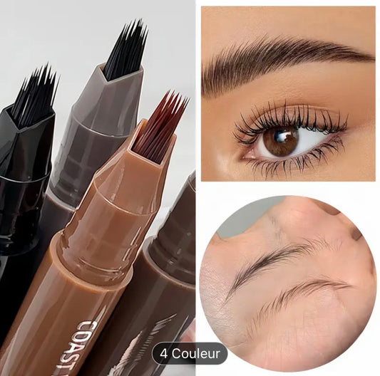 Crayon Sourcils Double Effet Multi-Brosses pour des Sourcils Définis Résistant à l'Eau
