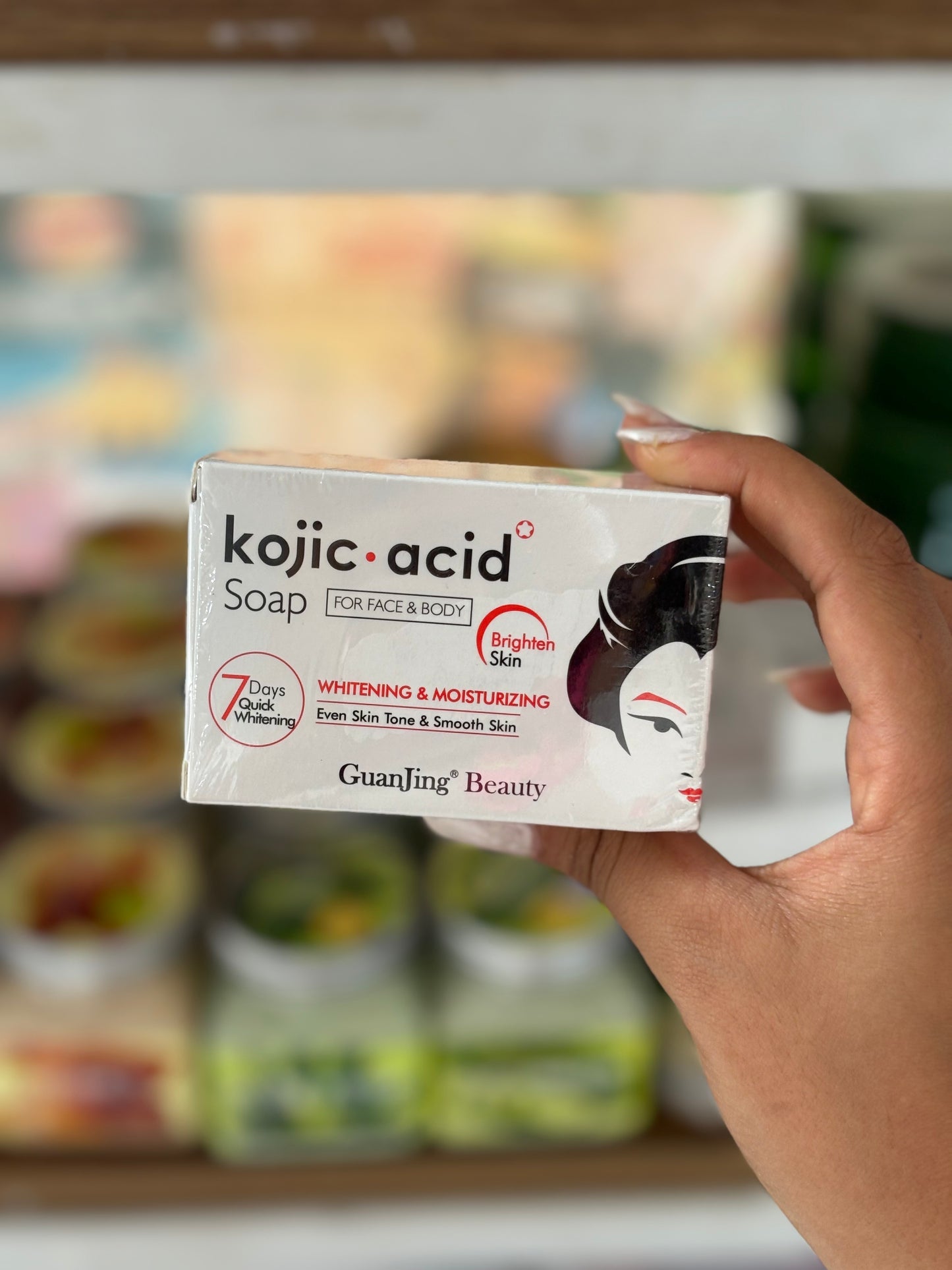 Savon nettoyant hydratant kojic acide promotion skin care anti-acne - Girlzbox