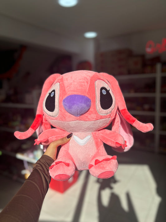 Angel moyen stitch peluche pink