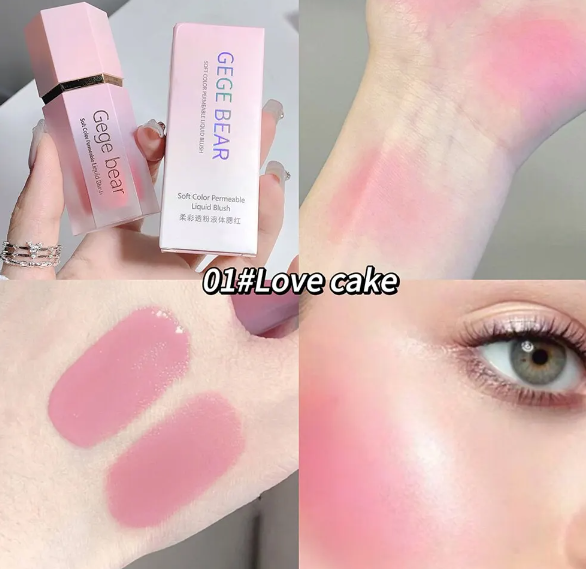 Blush liquide crème fard à joues liquide naturel 6 couleurs de fard à joues rose mat - Girlzbox