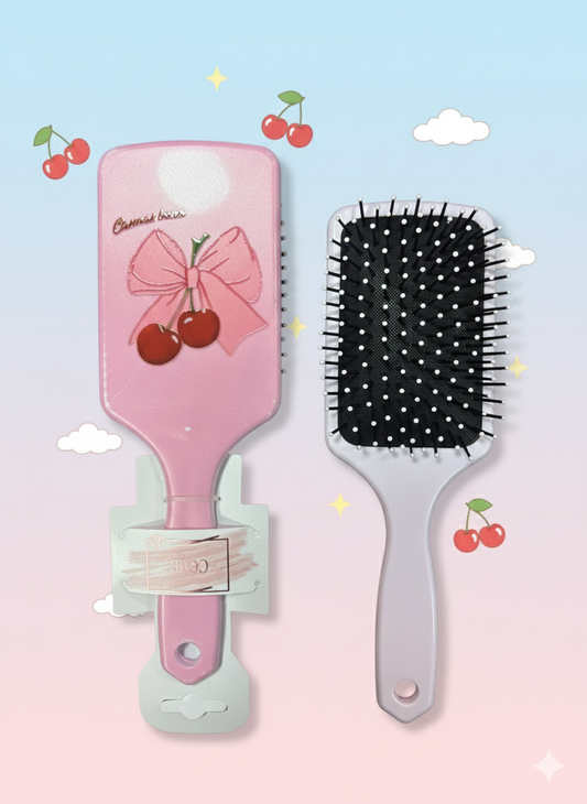 Grande brosse pour les cheveux cerise- Girlzbox